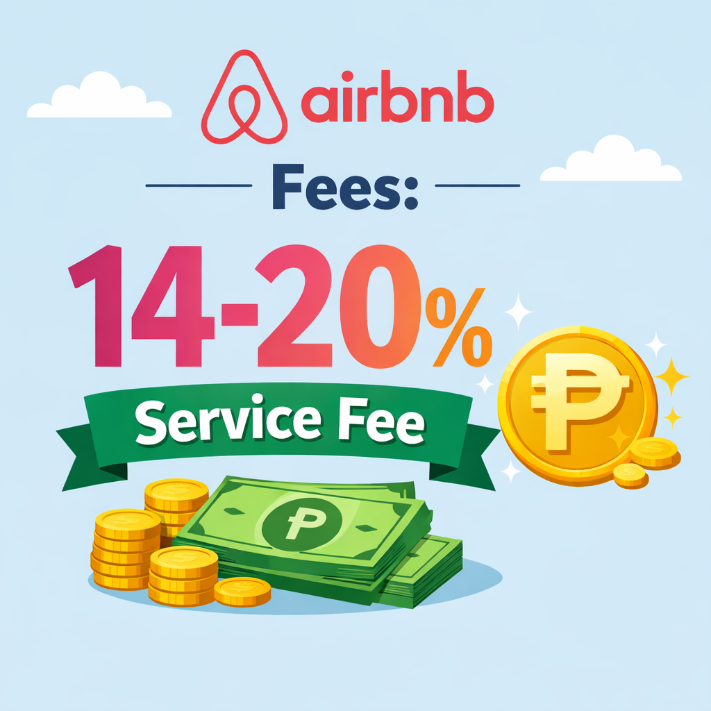 Airbnb service fees breakdown - 14 to 20 percent added to every booking