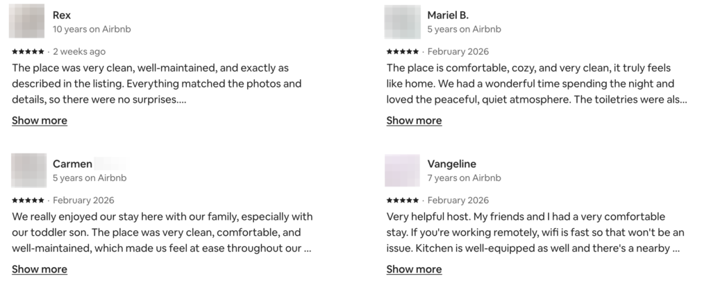 HavenInLipa verified reviews on Facebook and Google - 51 five star reviews