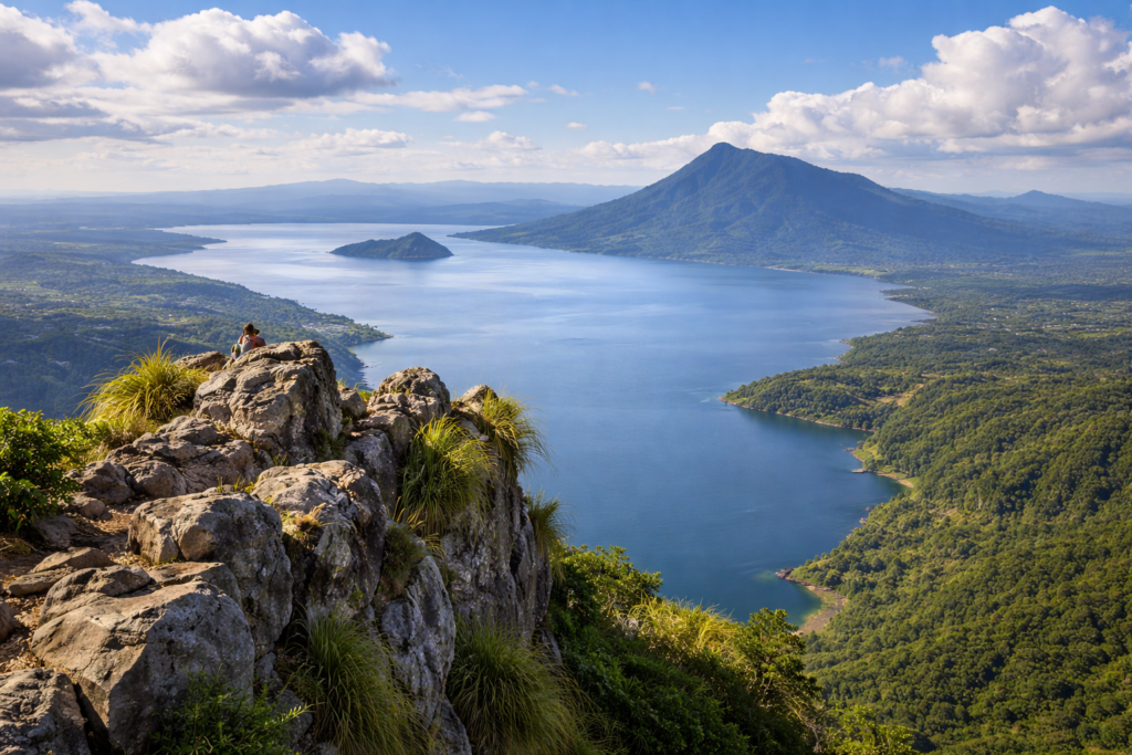 Mt Maculot Rockies viewpoint overlooking Taal Lake Batangas