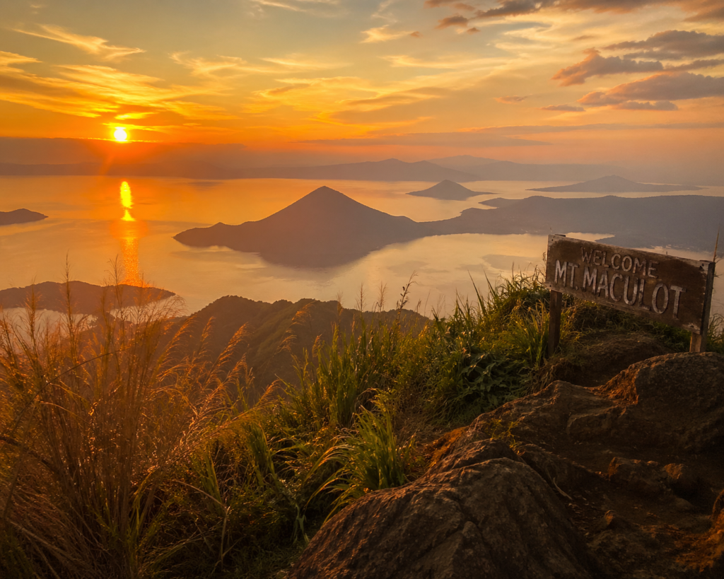 Sunset hike at Mt Maculot after work - remote work life in Lipa City