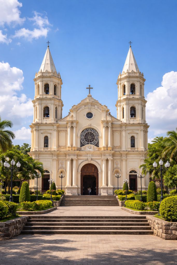 San Sebastian Cathedral in Lipa City Batangas - Spanish colonial architecture