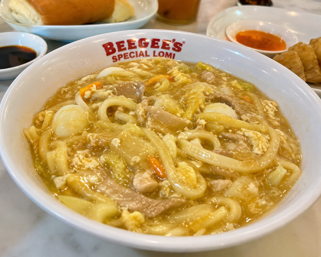 Beegees Special Lomi in Lipa City - kid-friendly family dinner. 