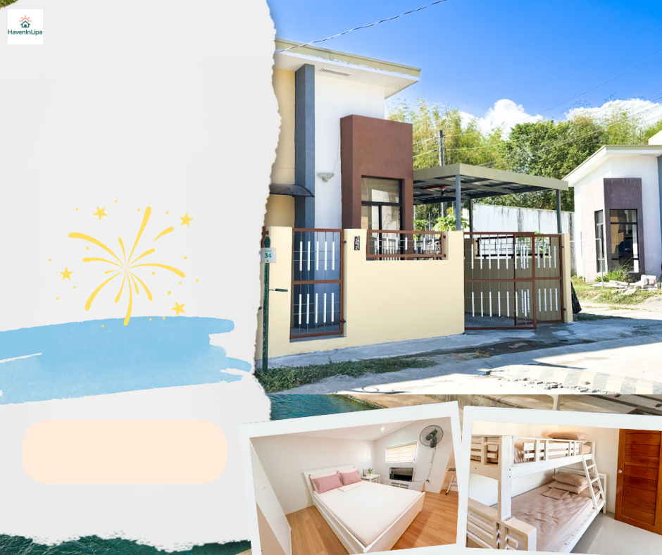 HavenInLipa Spacious 2BR vacation rental in Lipa City - family-friendly direct booking.
