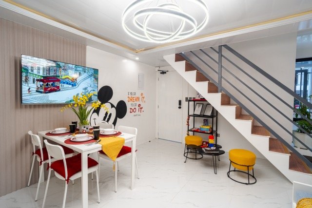 Mickey-themed dining room