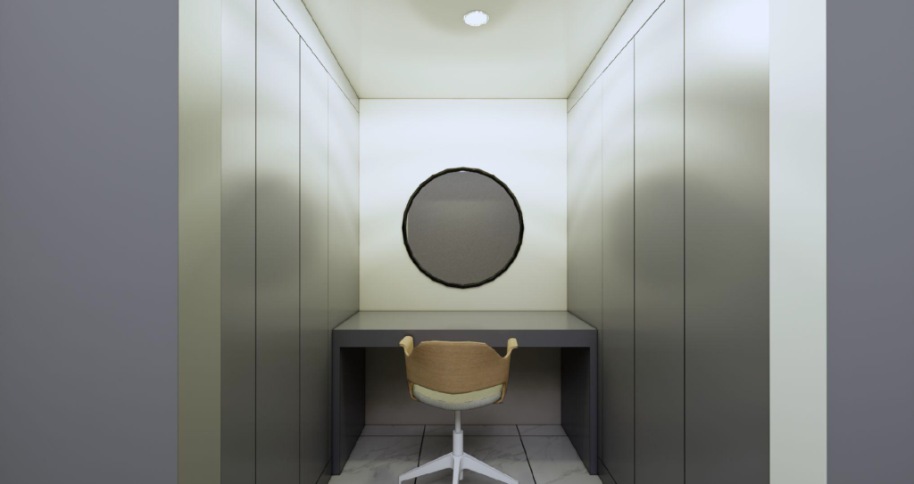 Mickey in Lipa walk-in closet and vanity - subtle adult-friendly design