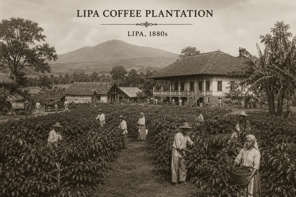 Lipa coffee plantation 1800s historical Coffee Capital of the Philippines. 