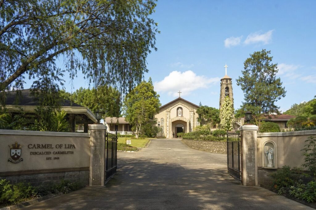 "Carmel of Lipa monastery exterior - quiet Marian pilgrimage site Philippines"