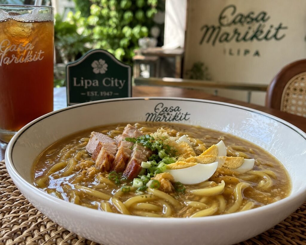 "Lipa local Filipino food - lomi and Casa Marikit heritage restaurants"