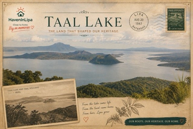 Taal Volcano and lake region - geographic context for early Lipa Batangas settlements