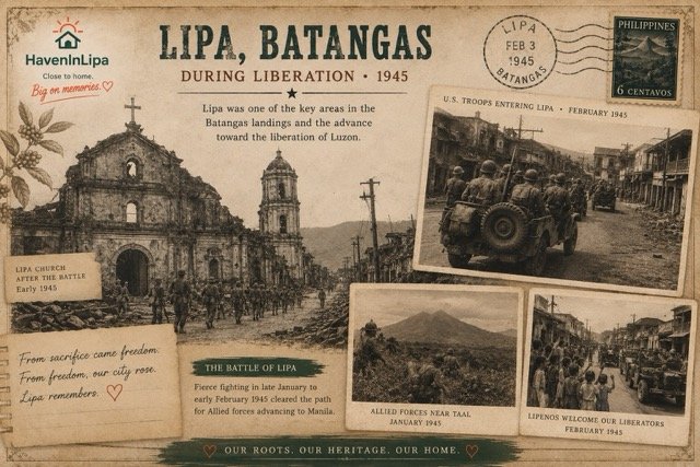 Lipa City during World War II - Battle of Lipa and postwar rebuilding