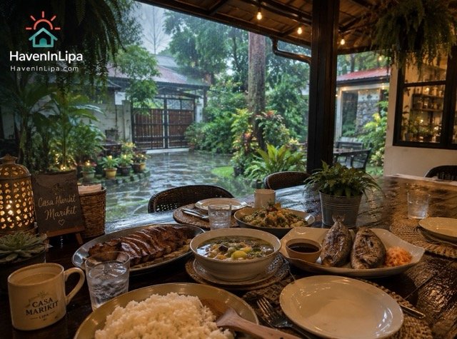 Friday lunch at Casa Marikit Lipa - Heroes Day weekend arrival