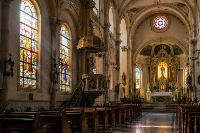 Sunday morning at San Sebastian Cathedral Lipa - heritage middle day Heroes Day weekend