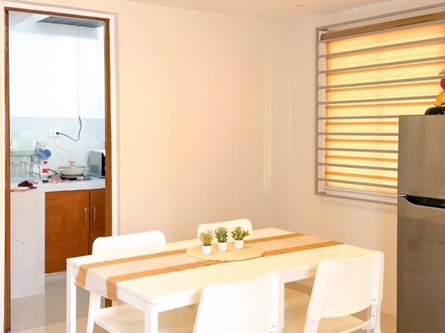 Kitchen and dining area of the Spacious 2BR group house in Lipa City