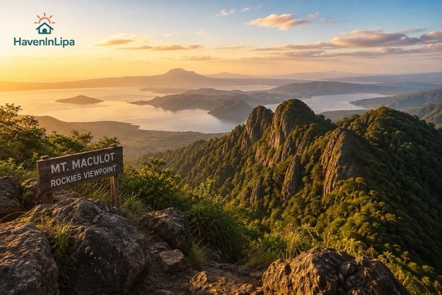 Mt Maculot Rockies viewpoint on day 2 of a Batangas road trip