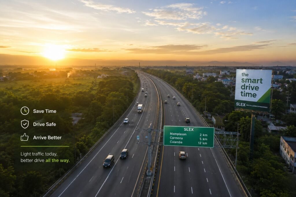 "Early morning SLEX southbound to Lipa - long weekend drive timing"