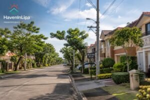 Quiet residential street in Bella Vita Subdivision, Lipa City